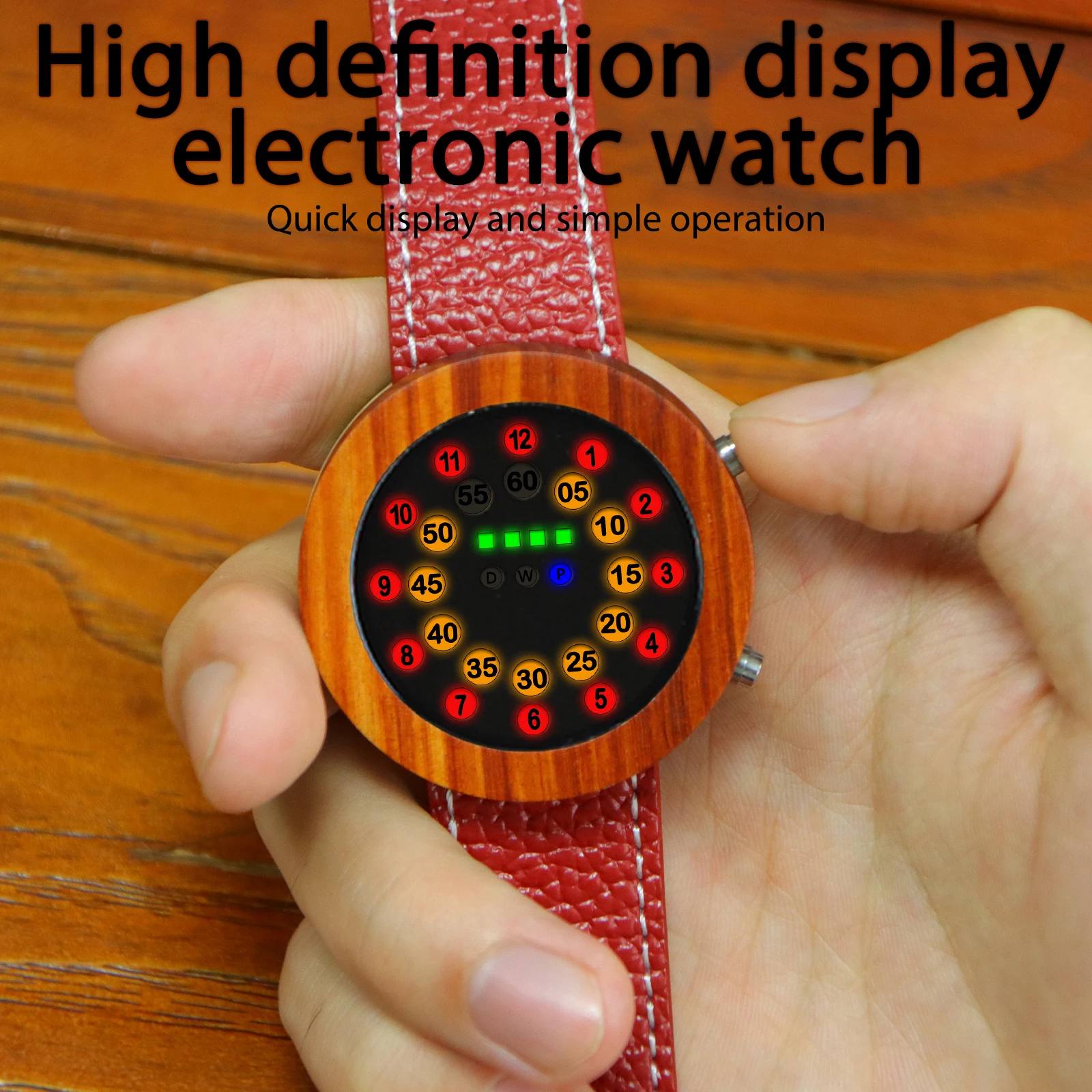 KityKiss coppia orologio elettronico in legno moda bellissimo orologio stile naturale orologio da uomo e da donna in legno regalo per sorella di nozze