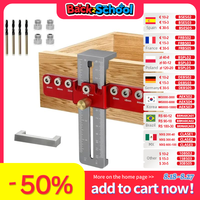 Cabinet Hardware Jig, Punch Locator Drill Guide for Knob Handles Pulls Cabinet Template Tool for Drawer Cabinet Installation