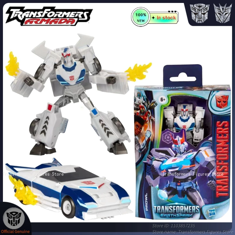 Oryginalny, nowy transformator Earthspark, robot-zabawka D-prowl G1, figurka akcji z filmu, kreskówki, anime, ruchomy model, popularna lalka, prezent.