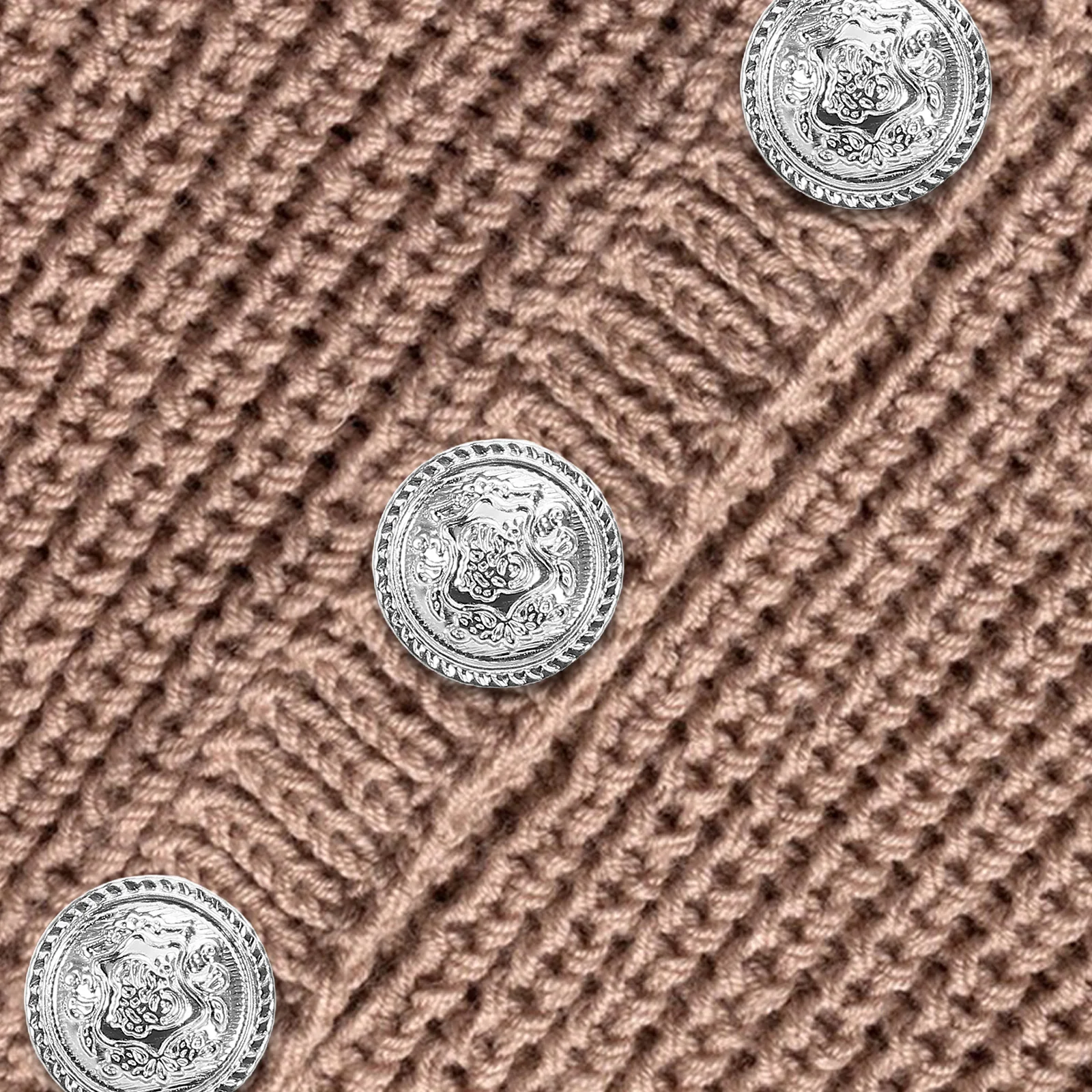 

14Pcs Vintage Metal Buttons Round Flat British Style Sewing Buttons for Coats Knitwear Cardigans Suits Accessories