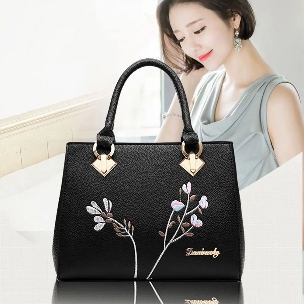 

New PU Women Leather Handbags Casual Large Capacity Ladies Hand Bags Luxury Elegant Underarm Bag for Women