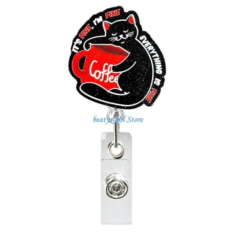 

C7AB Acrylic Badges Holder with Clip, Name Card Badges Holder