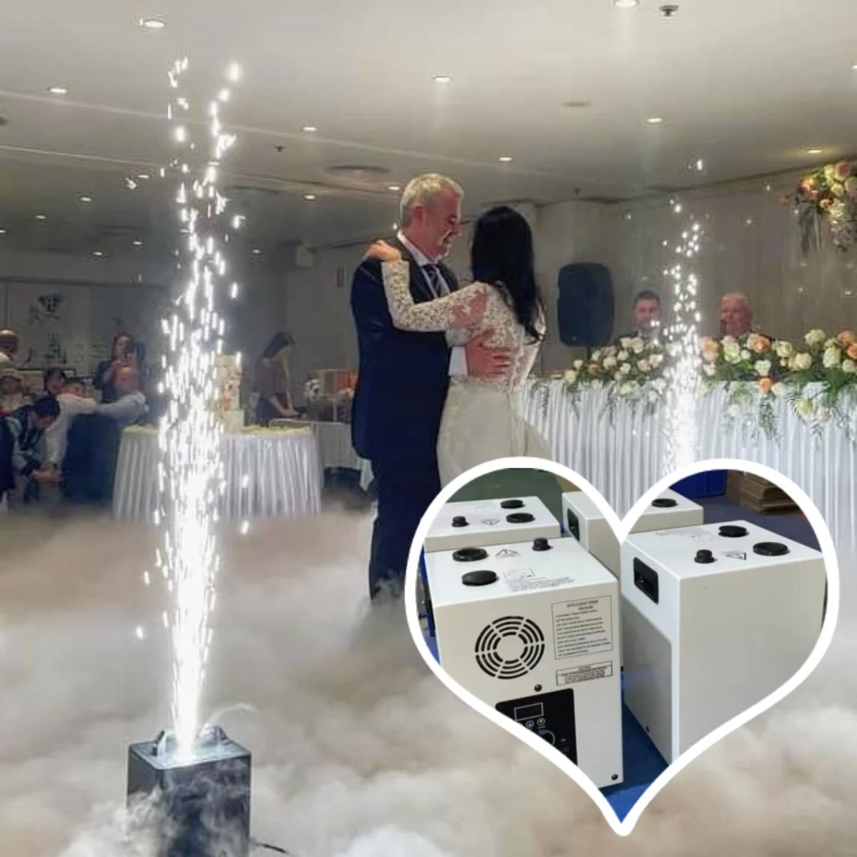 

Mini Cold Spark Machine 110V 220V Electronic Wedding Fire Works Fire works Manufacturer DMX Remote Control