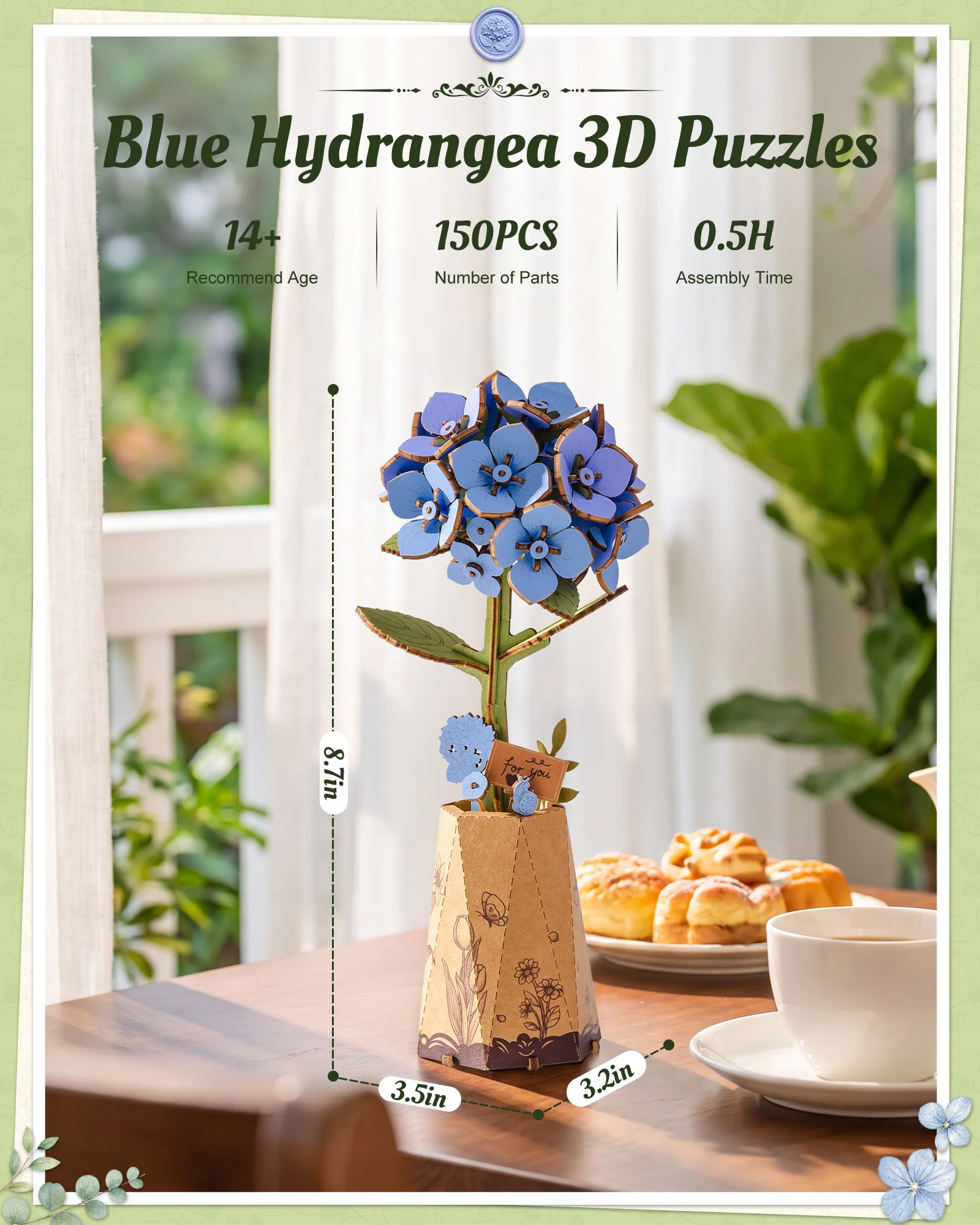 Rolife Wooden Flower 3D Puzzle - đánh giá và giá Woodworking Blueprint