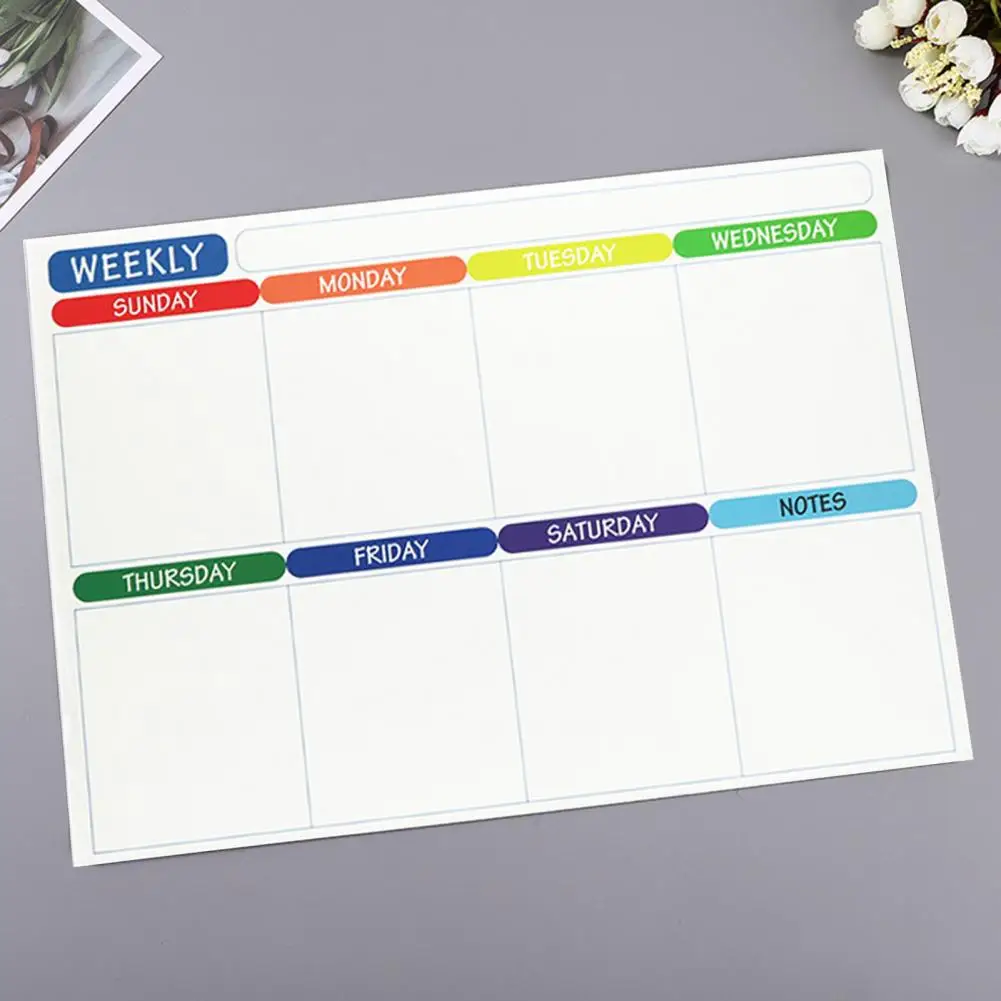 Message Board Magnetic Monthly Weekly Planner Calendar Table Dry Erase Whiteboard Blackboard Fridge Sticker Message Board Menu