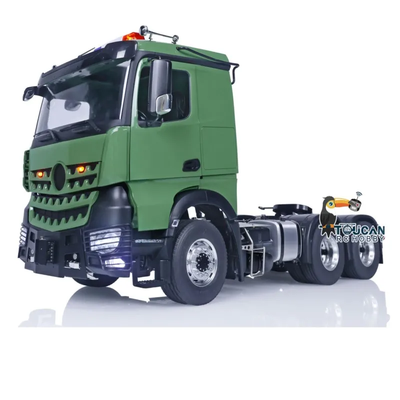 1/14 LESU 6x6 RC tracteur camion I6S voiture radiocommandée 2 vitesses boîte de vitesses sons Toucan RC passe-temps bricolage peint modèle de véhicule fini