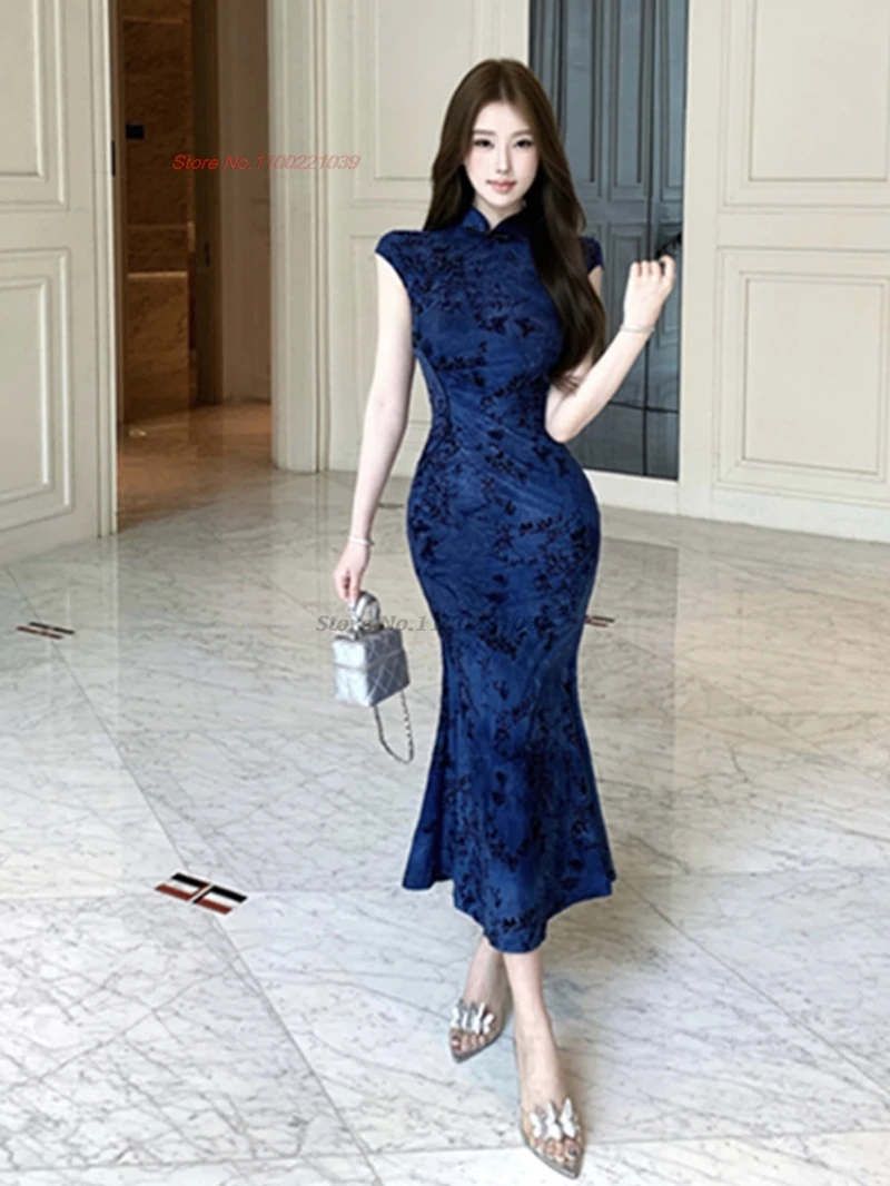 2026-chinese-sexy-qipao-vintage-flower-print-velvet-cheongsam-party-evening-dress-traditional-nightclub-banquet-qipao-dress