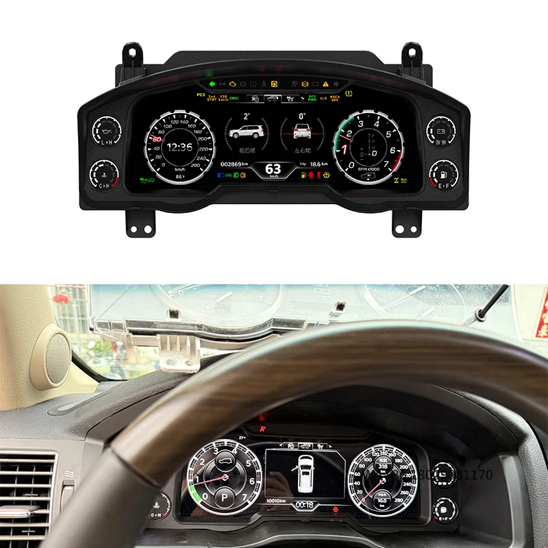 

Car LCD Digital Cluster for Toyota Land Cruiser LC200 2008-2022 FULL LCD INSTRUMENT PANEL Virtual Cockpit Speed Meter