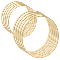 10Pcs 10/15/18/20/23/30cm Wooden Ring Bamboo Hoop Frame DIY Wreath Decorative Circle Craft Tools Wedding Christmas Decoration