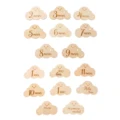 8pcs cloud  Spanish
