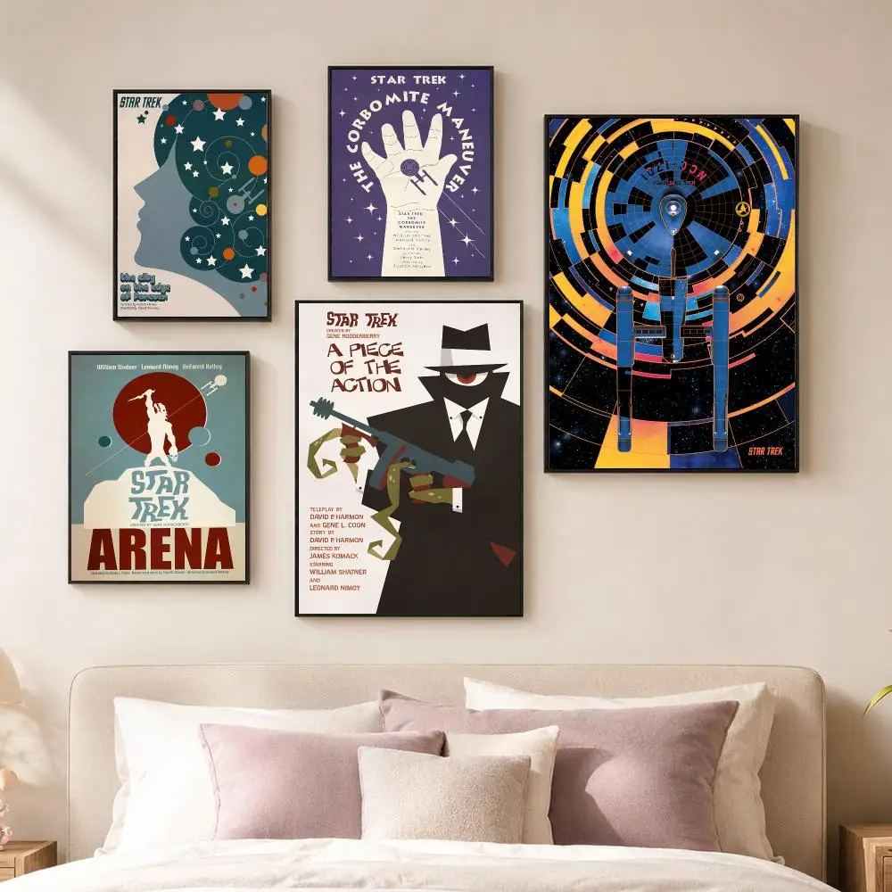 TV Series S-Star Trek Poster Vintage PP Paper Wall Art Home Decor Print for Bedroom Living Room Aesthetic Gift