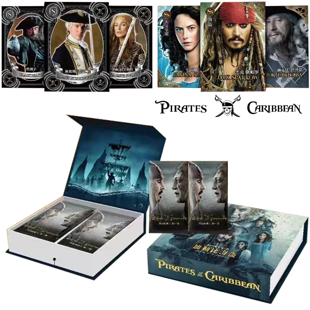 Wholesale New Pirates of the Caribbean Card Chronicle Series Anime for Child Original Movie Rare Card Bounty Game Kids Toys Gift