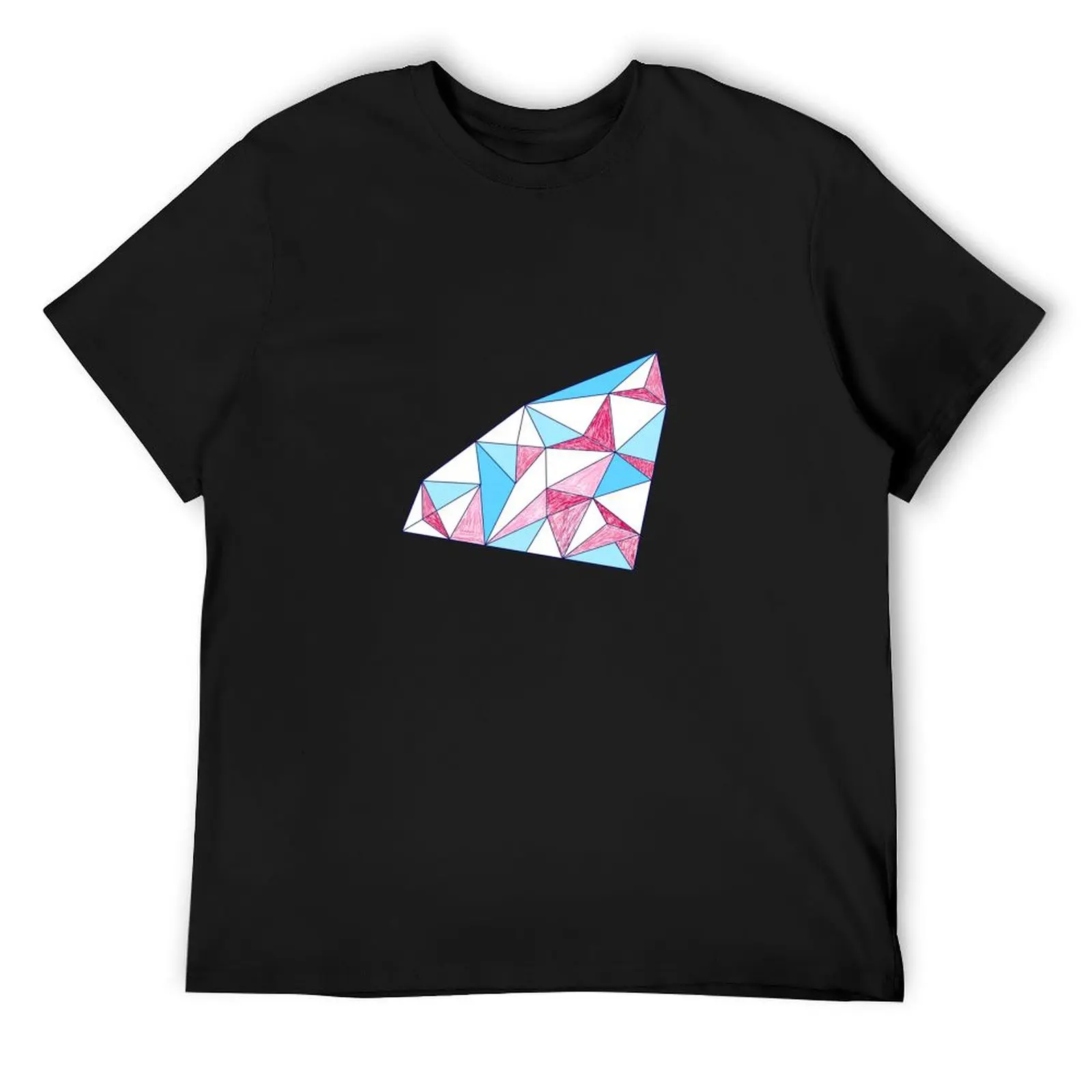 

Seamless geometric pattern of triangles T-Shirt oversizeds cute clothes t shirt men 100℅ cotton