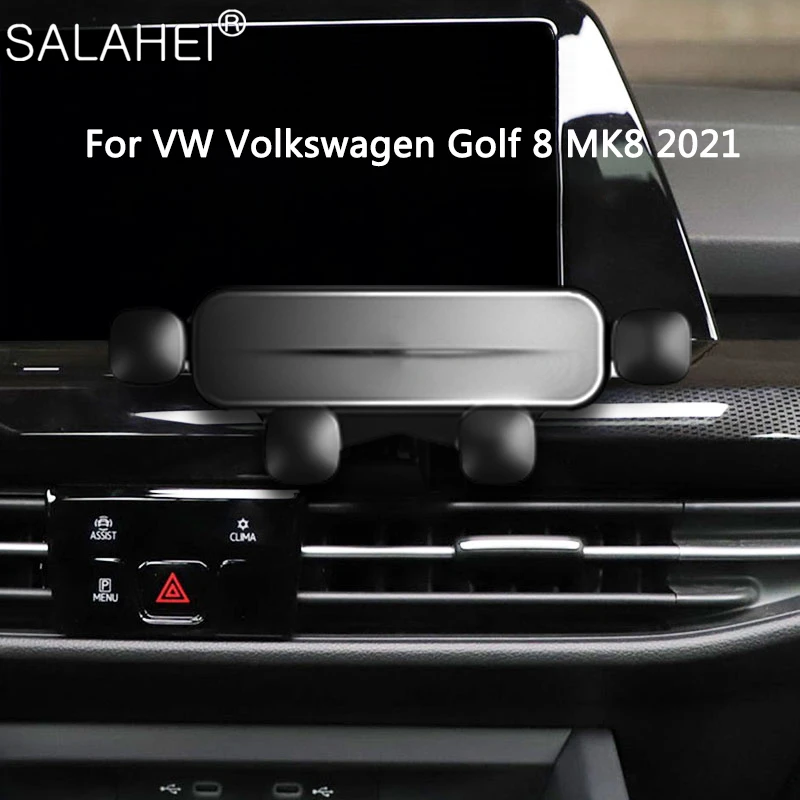 

Adjustable Car Mobile Phone Holder Air Outlet Gravity Mount GPS Support Bracket For VW Volkswagen Golf 8 MK8 2021 Auto Accessory