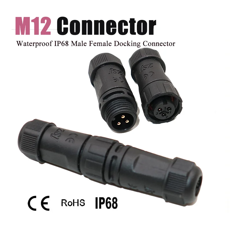 IP68 M12 2 3 4 5 6 …