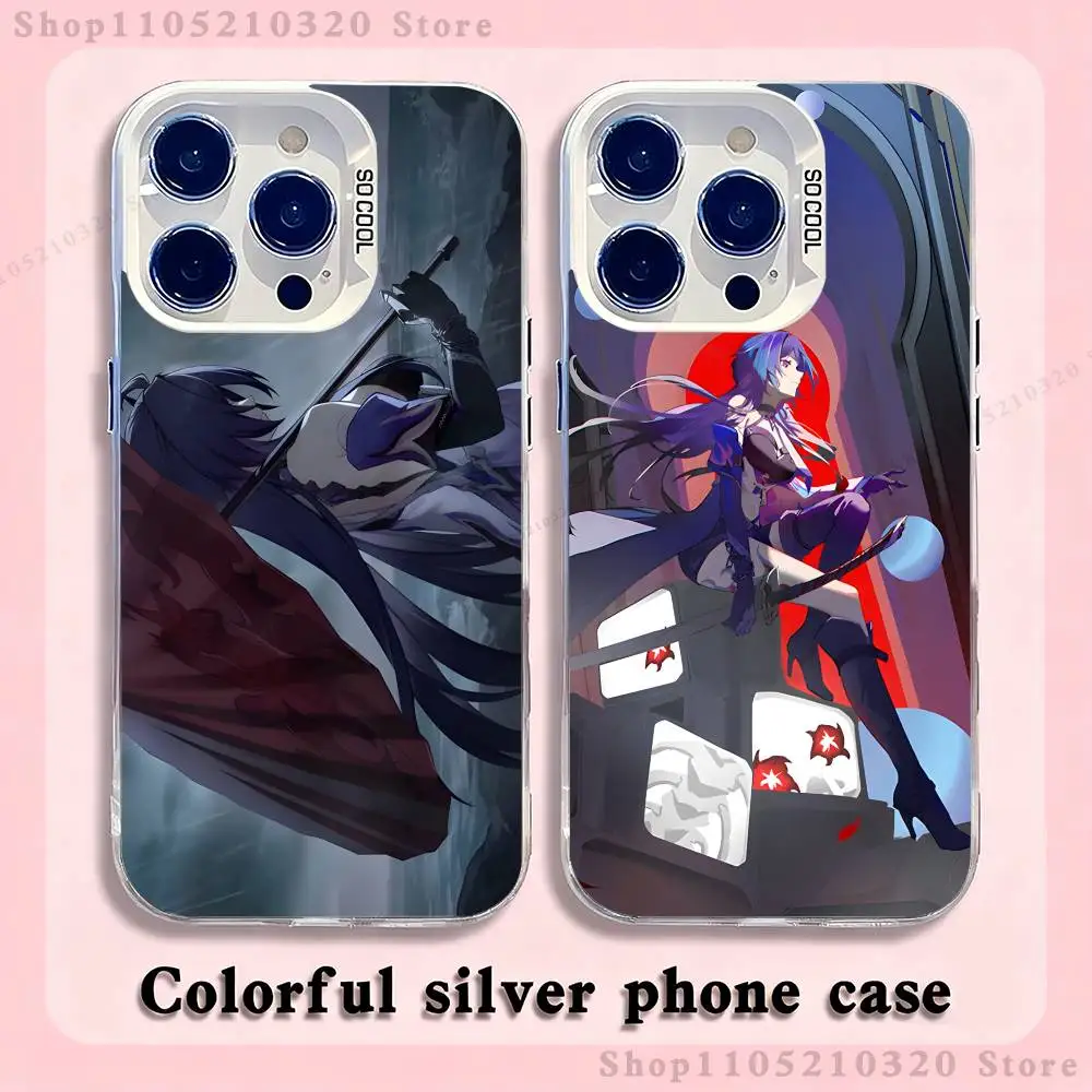 

A-Acheron HSR Phone Case For iPhone 17,16,15,14,13,12,X,8,Pro,Max,Plus,E,SE4,Air,Mini White IMD Matte