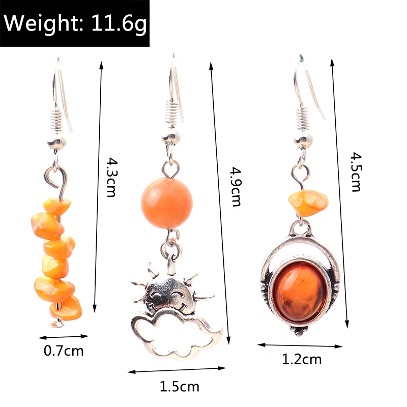 Frauen Ohrringe Sets Vintage Silber Überzogene Türkis Stein Tropfen Ohrring Böhmen Hexagonol Wasser Baumeln Ohrringe Schmuck Geschenke – Detail 14