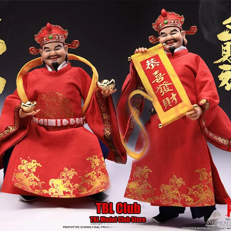 

Original 303TOYS CT001 CT002 1/12 Scale Male Soldier Chinese Red Clothes God of Wealth Full Set 6inch Action Figure Doll