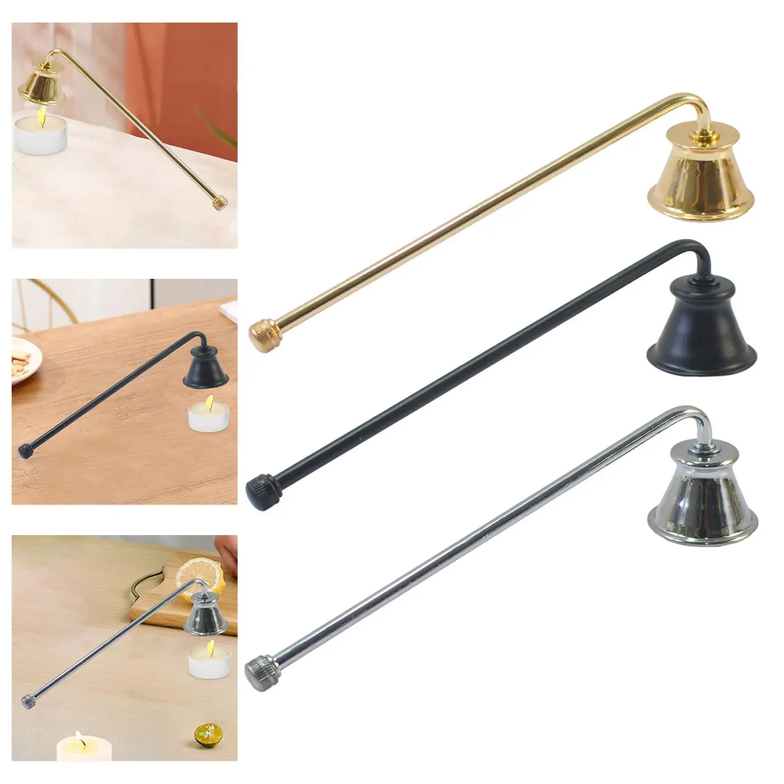 Candle Snuff Tool Candle Extinguisher Polished Surface Metal Material 4cm Bell