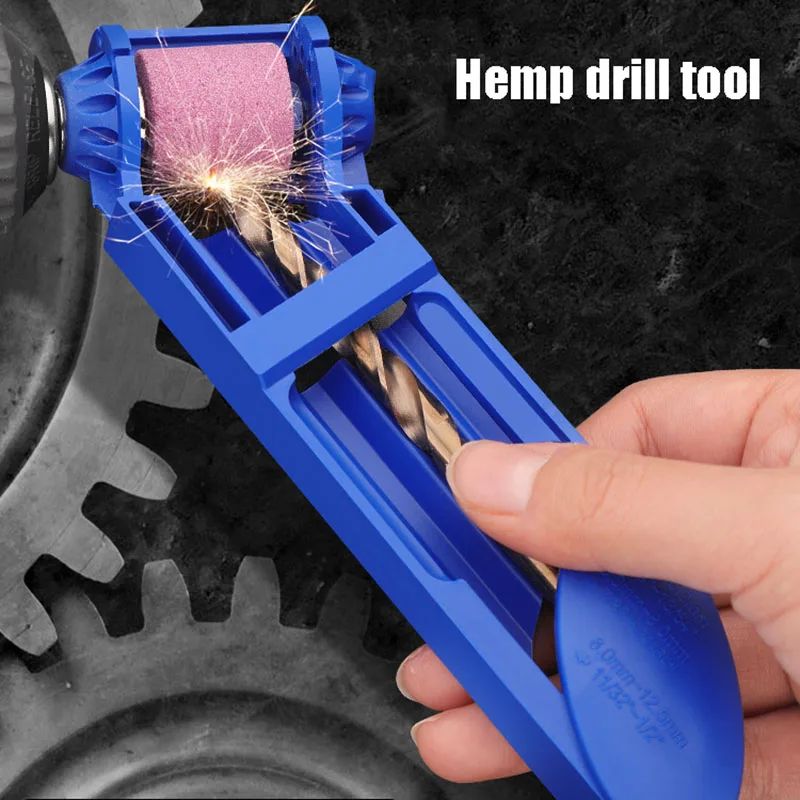 Portable Grinding Wheel Bit Sharpener Hand Tools Nail Drill Bit Set Sharpener for Step Drill Dremel Accessories Sharpener