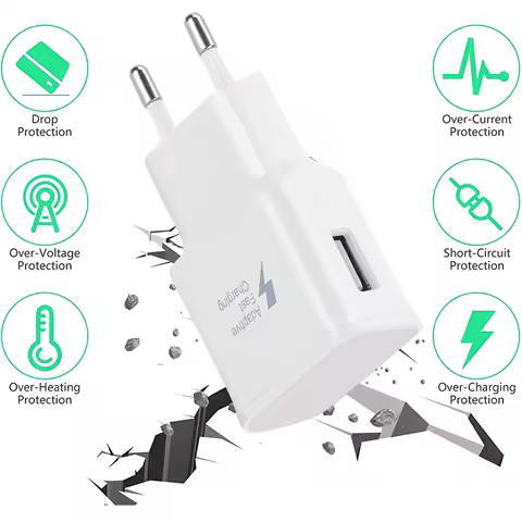 USB Charger Fast Charger and USB C Charger 1.2m, Suitable for Samsung Galaxy S22 S21 S20 S10 S9 S8 A16 A15 A14 A35 A56 A55 A54 A53 A05S A04S, Z Filp5 Z Filp4