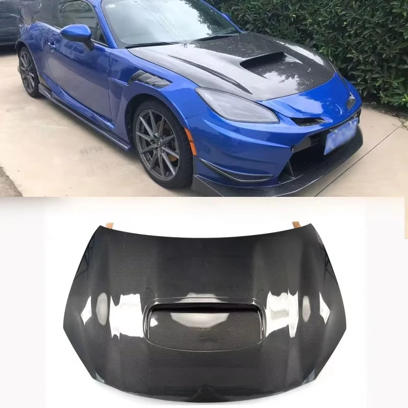 

New Carbon Fiber Hood for GR86 for BRZ 2022-2026 STI Style Bonnet with Screws Black Universal Fitment
