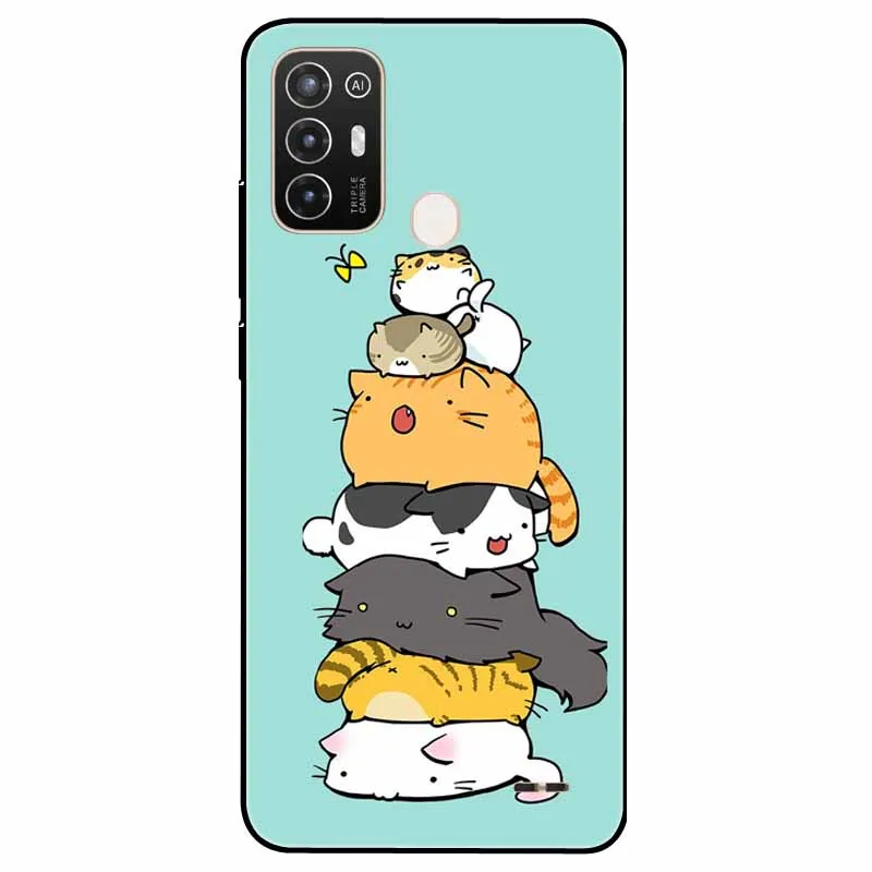 For ZTE Blade A52 Case 2022 Soft Silicone Cat Lion TPU Back Covers for ZTE Blade A52 Cases Coques Fundas for BladeA52 A 52 Para
