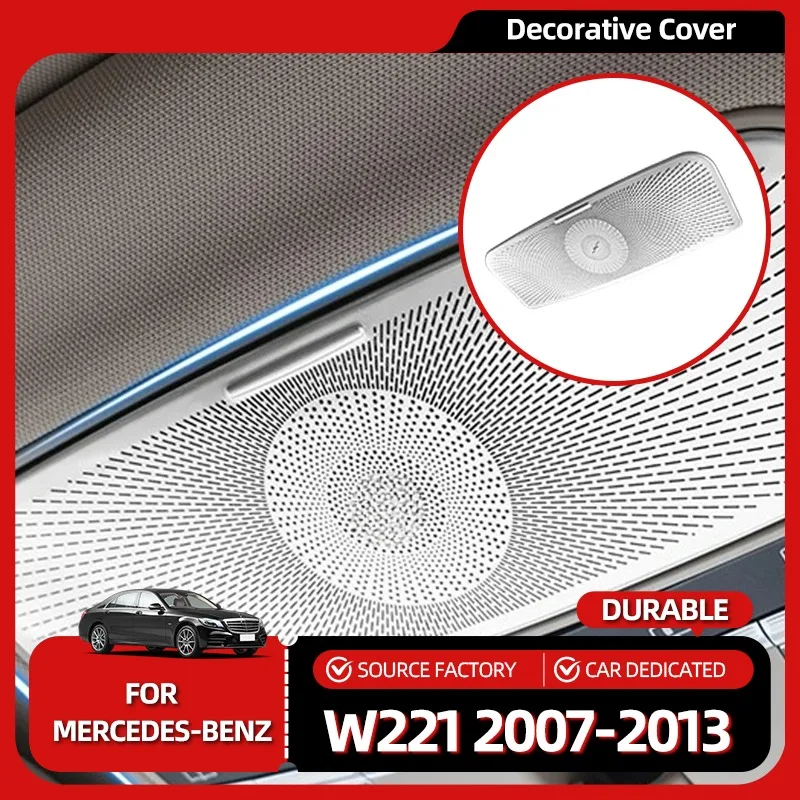 

Коврик для дверей, чехол для очков, отделка панели, передняя лампа для чтения, декоративная наклейка для Mercedes Benz S Class W221 2007-13 Int