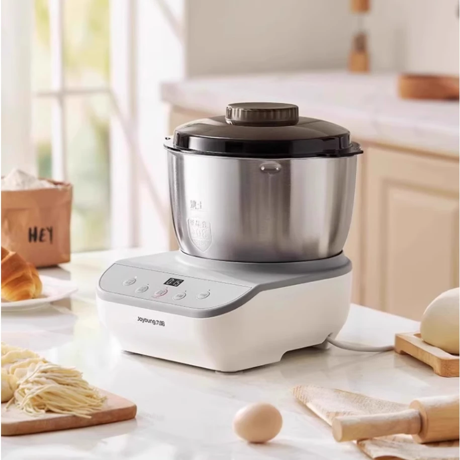 Small Automatic Dough Mixer - Home Chef Machine, 304 Stainless Steel for Kneading, Fermenting & Mixing Dough