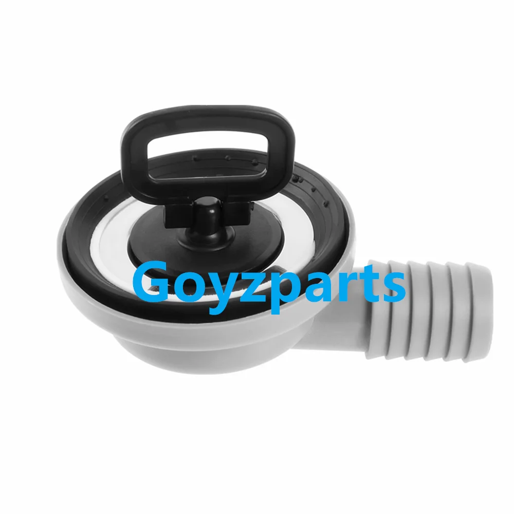 Plastic + Metal Drain Pipe Sink Double Filter Water Drain for RV Yacht Train Trailer Caravan Motorhome Boat