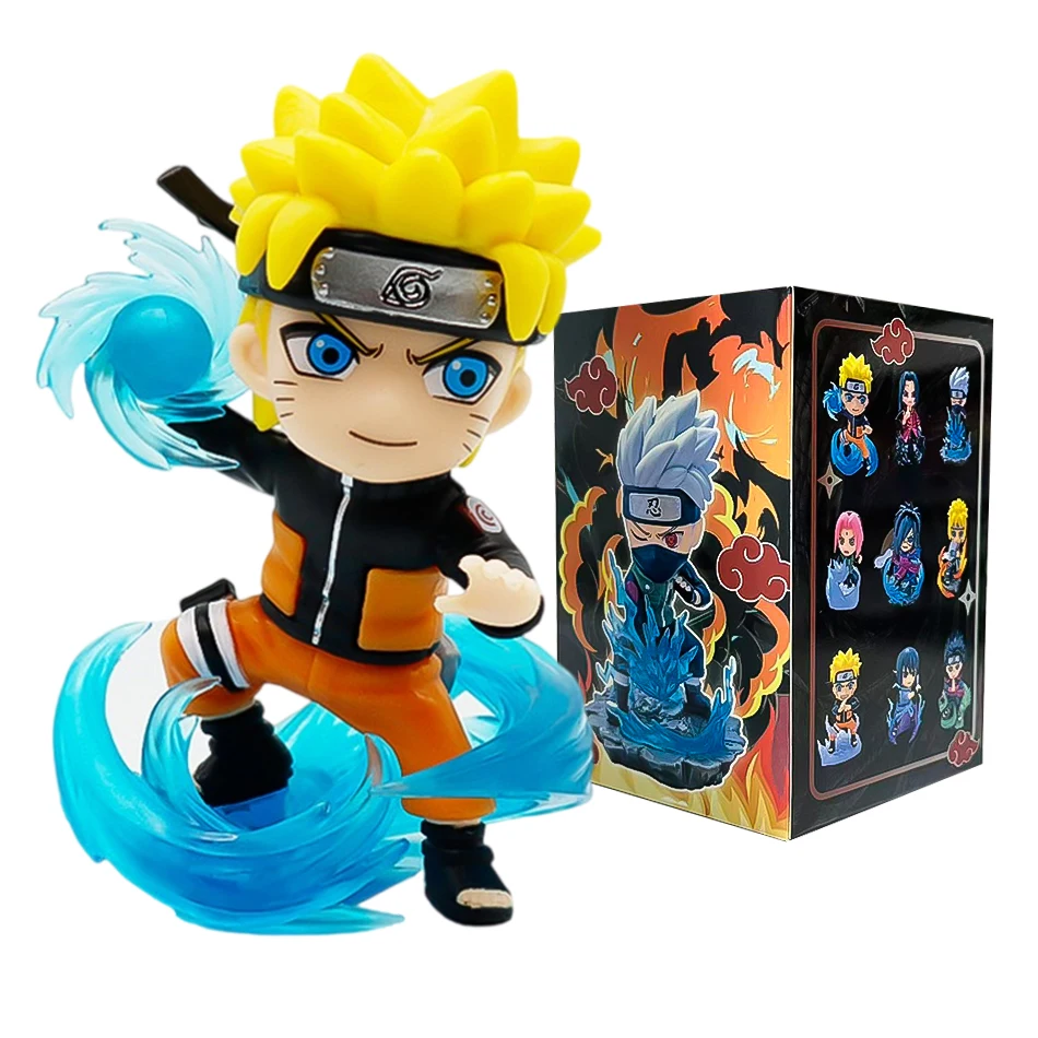Naruto Blind Box Actionfiguren-Set Q-Version PVC Anime-Figuren Uzumaki Sasuke Itachi Kakashi Sammelmodelle Desktop-Geschenk – Detail 16