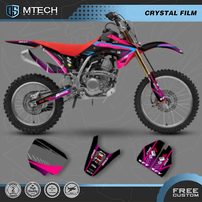 DSMTECH Custom Team Graphics Decals Stickers Kits For Honda 2007 2008 2009 2010 2011 2012 2013 2014 2015 2016-2020 CRF150R 006