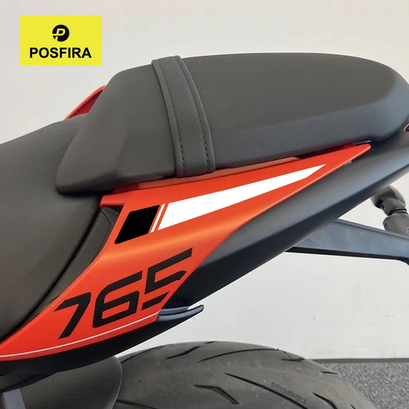 

Виниловые наклейки POSFIRA на заднее сиденье мотоцикла для Triumph Street Triple 765 R RS 765RS 765R 2026 2025 2024 2023 Аксессуары