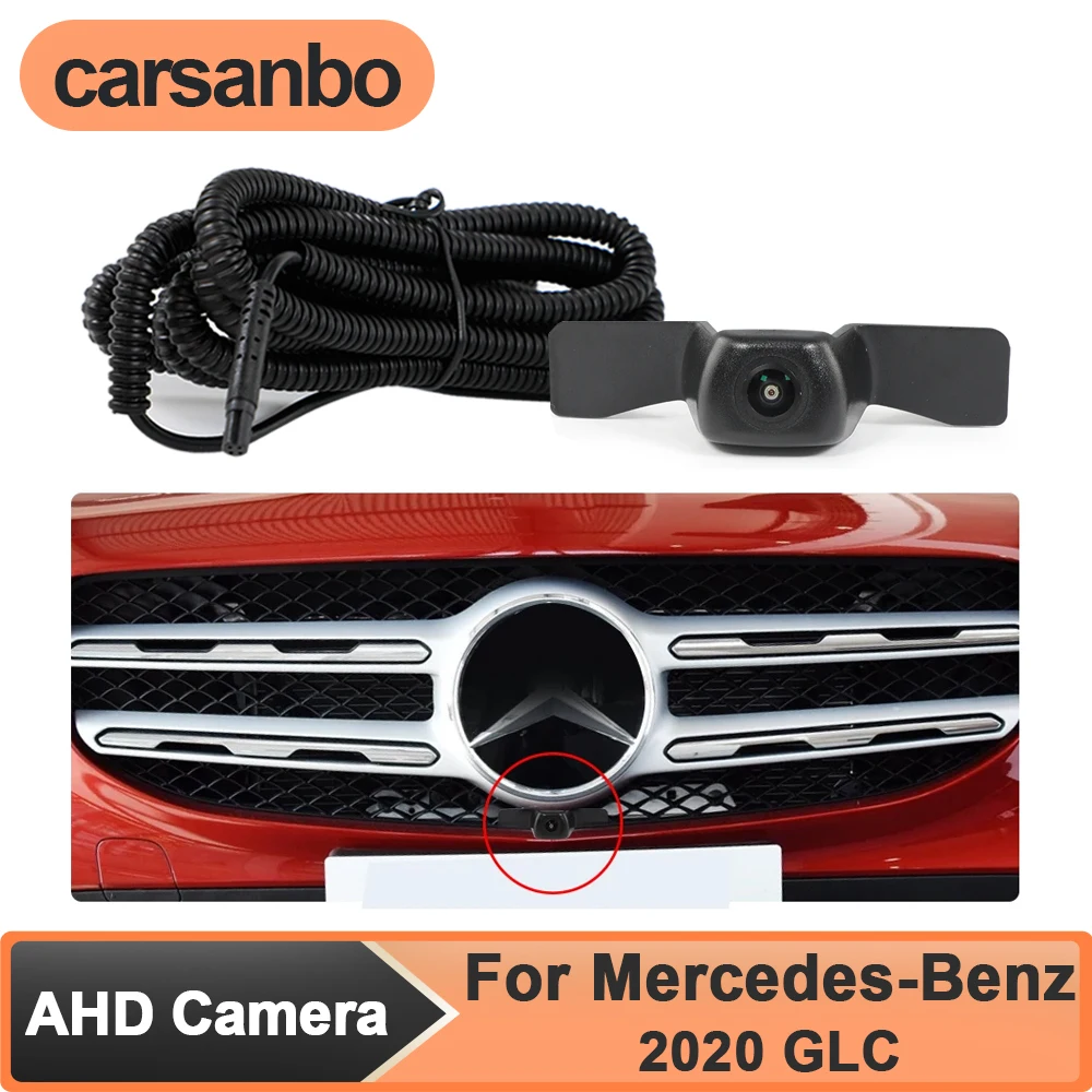 

Carsanbo AHD 1080P Car Front View Camera for Mercedes-Benz 2020 GLC Waterproof Fisheye Night Vision Parking Monitoring System
