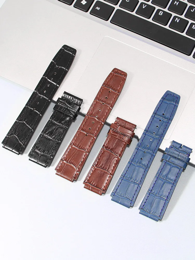 Watch Strap Leather Men for Fiyta Interstellar Capsule Concept DGA35001 35005 35007 Accessories