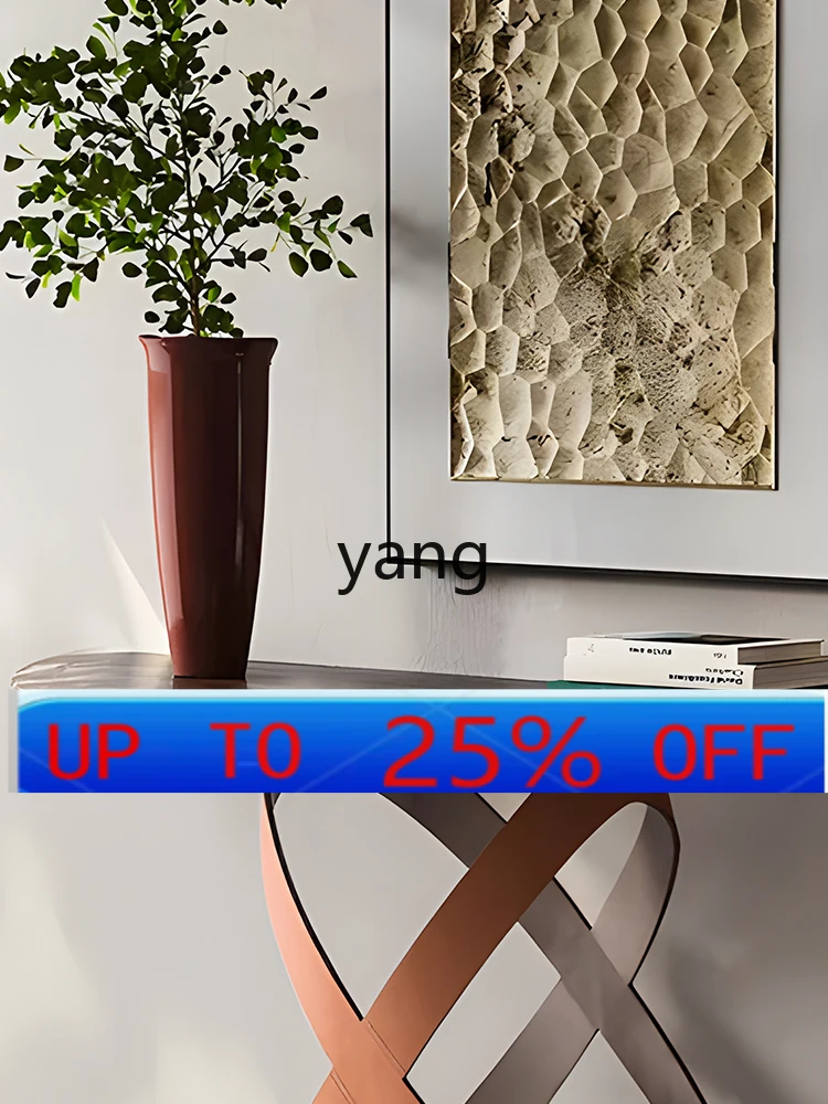 

LH Home Console Tables Wall Art Luxury Stone Door Hall Cabinet Aisle Decorative Table