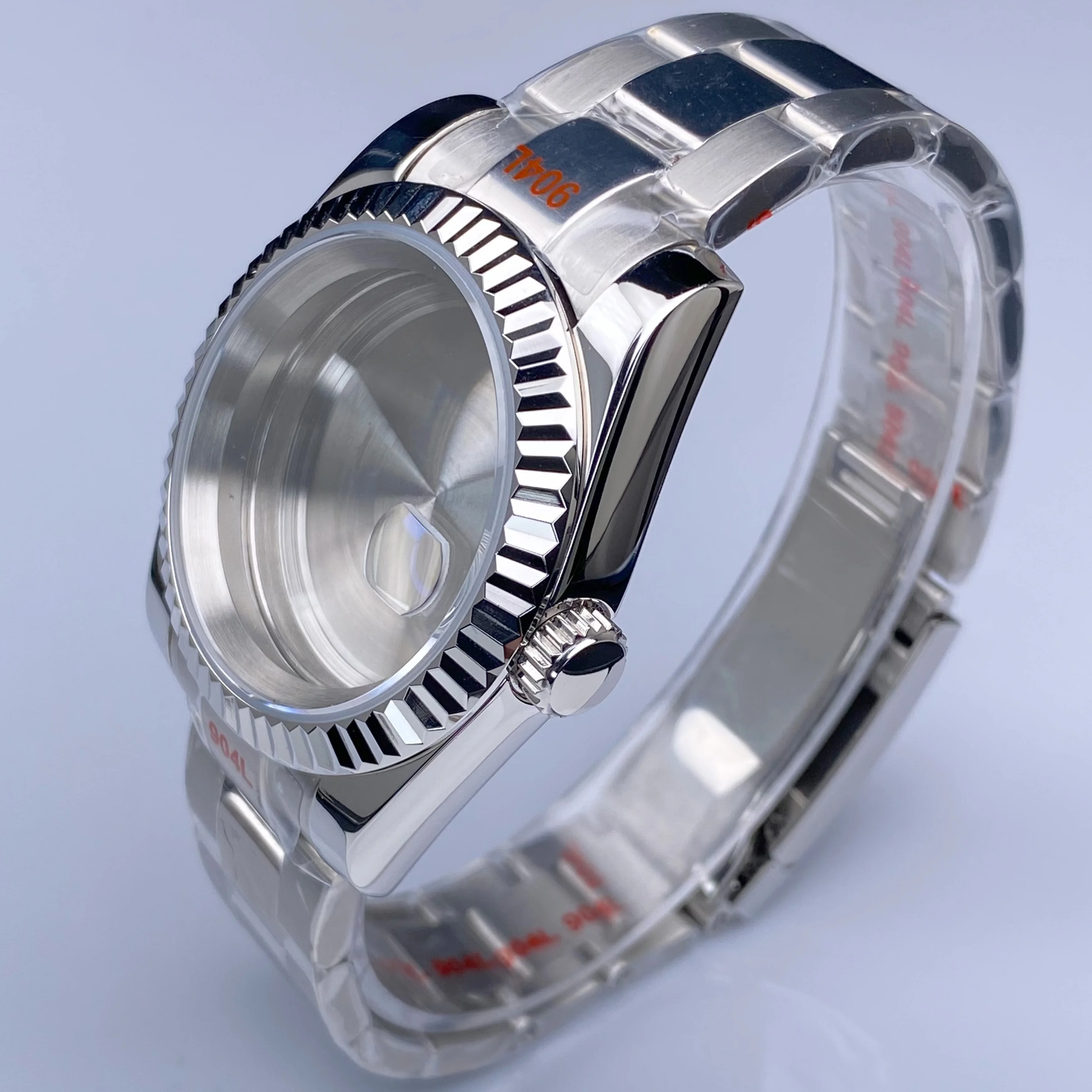 Корпус часов NH35, 36 мм/39 мм, серебристый, из нержавеющей стали, водонепроницаемое сапфировое стекло, подходит для механизма nh34/35/36, 28,5 мм, аксессуары для циферблата даты