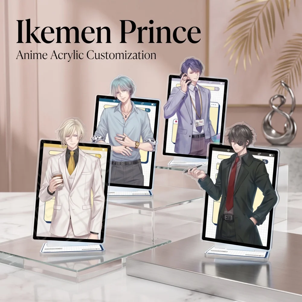 Ikemen Prince Acrylic Stand Keychain Leon Chevalier Yves Custom Pattern Desktop Decor