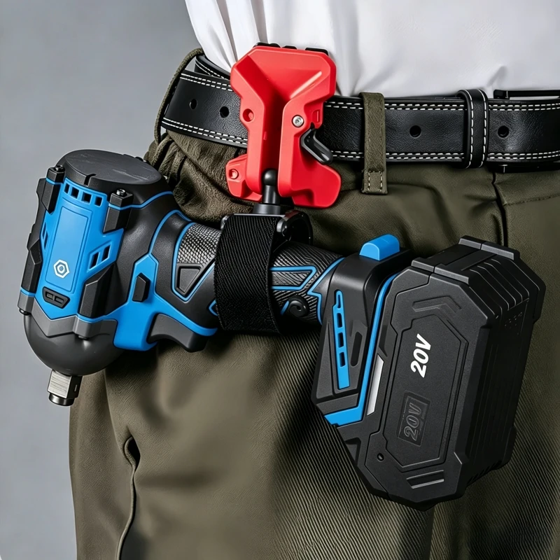 

Self-locking Drill Belt Holder Quick Release Impact Wrench Driver Electric Drill Holster Heavy Duty Power Tool Waist Belt Clip