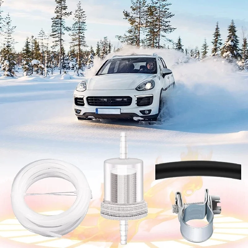 1set Car Truck Air Diesel Parking Heater Fuel Line + Fuel Filter+ Connction Hose +Clip Kit For Webasto Eberspacher Diesel Heater