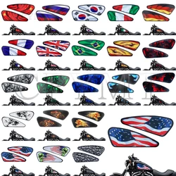 fit For Harley Sportster XL 883 1200 48 72 Cafe Racer Street Tracker Bobber Fuel Tank Sticker skull Decal Motorcycle Accessories