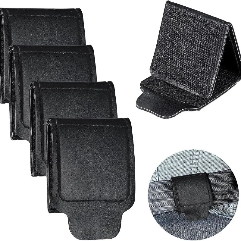 Enhanced Convenient Comfort Seatbelt Clip Car Auto Shoulder Protector Positioner Locking Clip PU Leather Vehicle Seat Belt