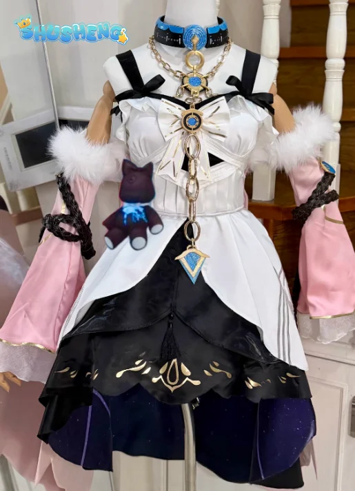 Disfraz de Denia del Juego Wuthering Waves, Disfraz de Halloween, Carnaval, Juego de Roles para Mujer, Nuevo Vestido Lolita, Peluca, Accesorios