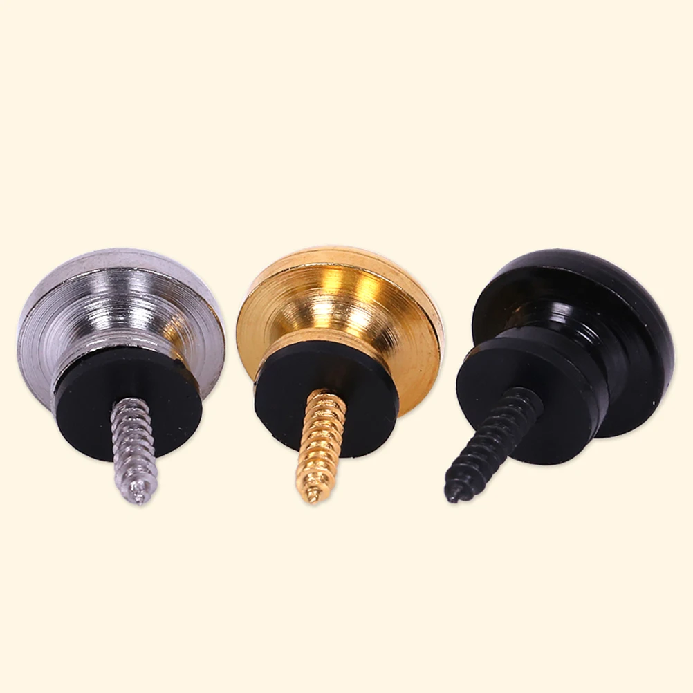 

6pcs Solid Copper Guitar Strap Locks Metal Wear Resistant for Electric Bass Easy Install Prevent Fall Off Accessory for Guitar