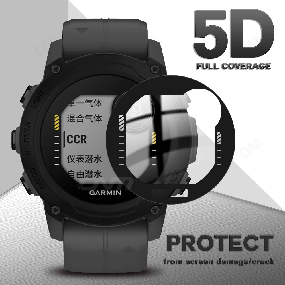Pellicola protettiva 5D per Garmin descente G1/instinto 2 2S Smart Watch pellicola salvaschermo morbida per Garmin descente G1 (non vetro)