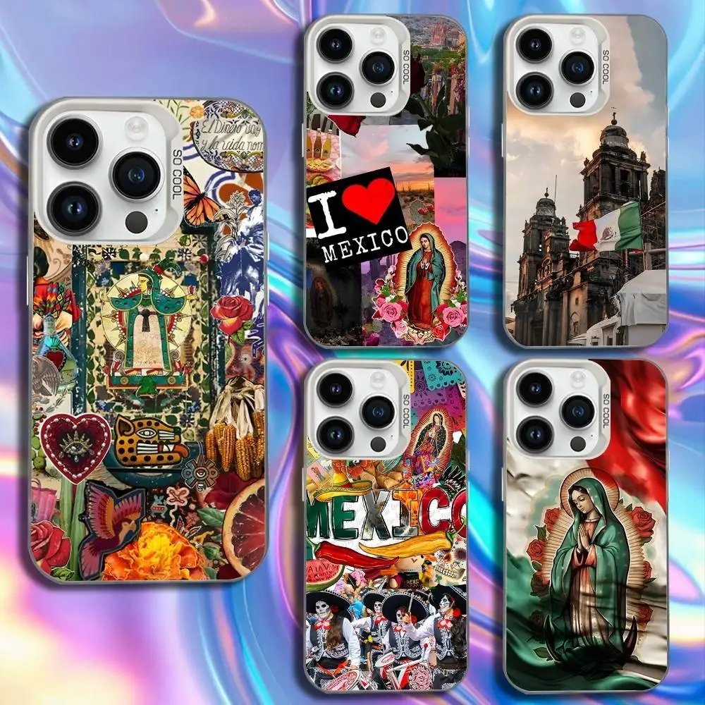 

Viva Mexico Phone Case For iPhone 17,16,15,14,13,12,11,Mini,Pro,SE,MAX White Matte Shockproof Cover