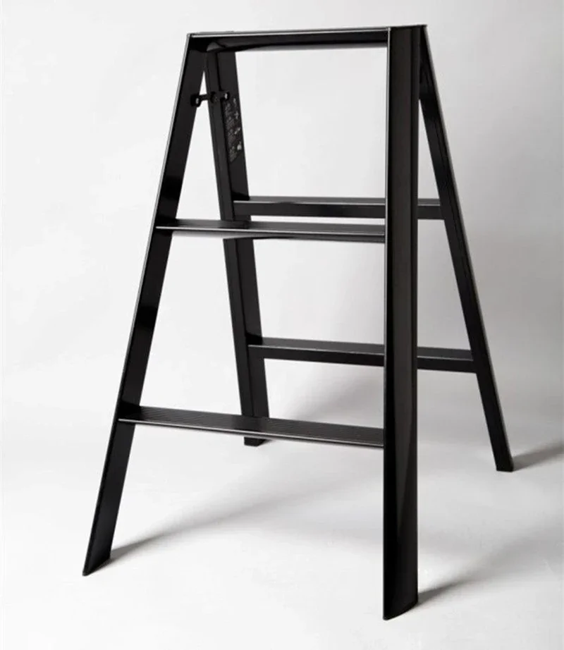 Folding Aluminium Ladders Scaffolding Stool Foldable House Ladder Portable 3 Step Stairs Climbing Multifunction Home Furniture