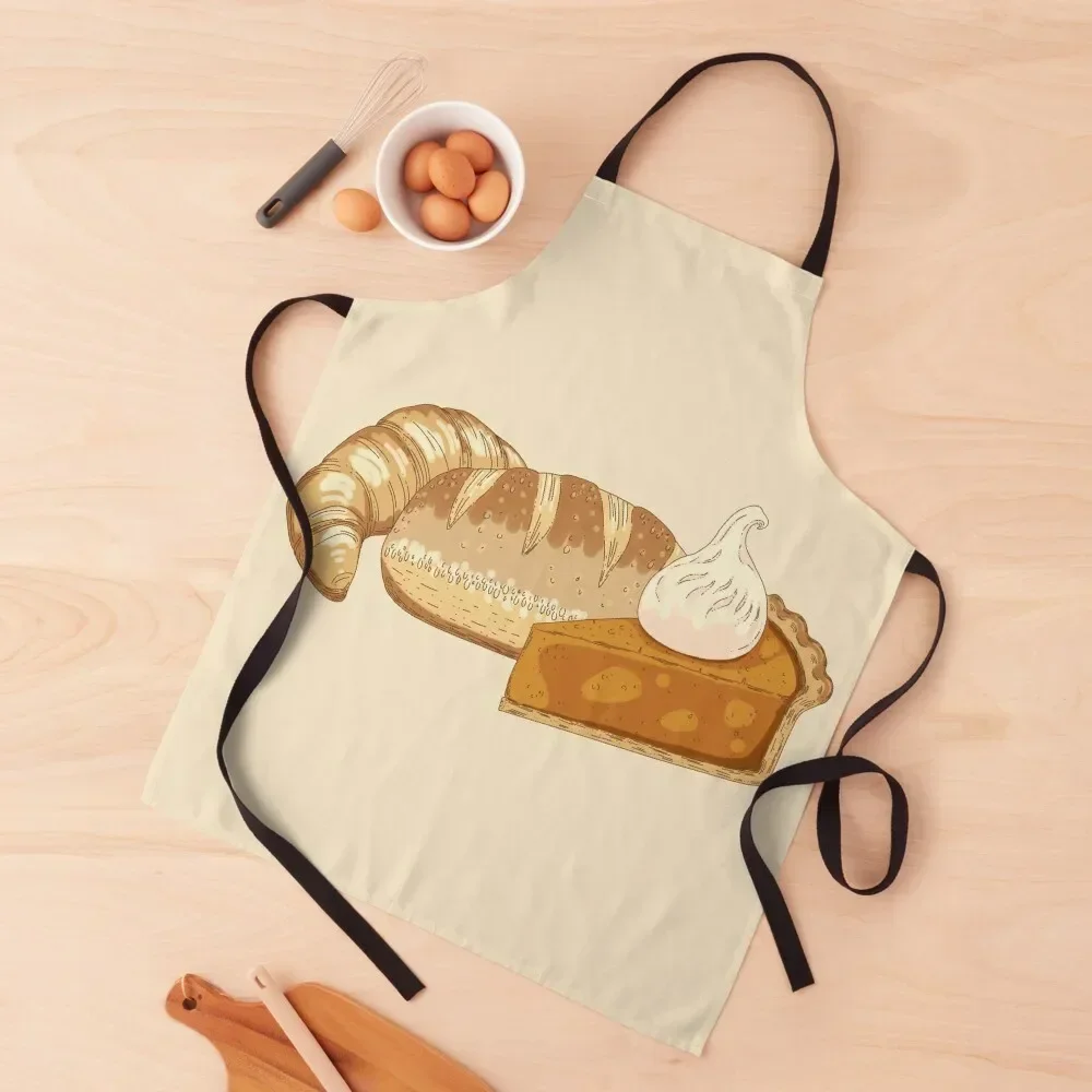 

Carbs - Autumn Fall Holiday Baked Goods Apron Kitchens Woman Smock for hairdressing Things For Kitchen Apron