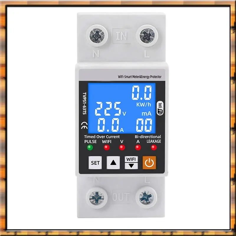 

Sep N12R Wifi Smart Surge Protector Timer Energy Meter Over Current Relay Switch Circuit Breaker Two-Way Control