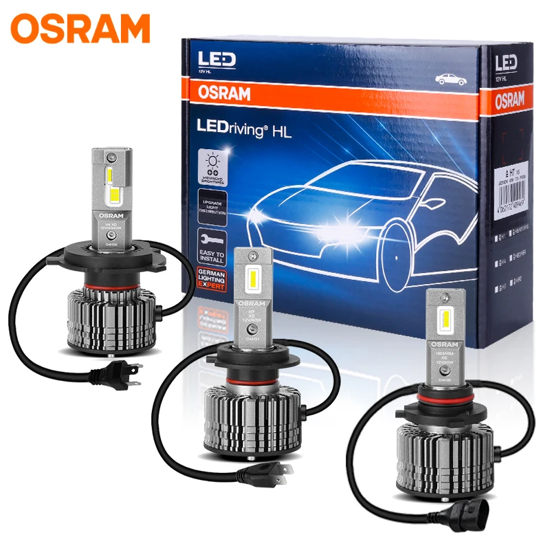 OSRAM LEDriving HL 3.0 H7 H4 LED Car Headlight H8 H11 HB3 HB4 9005 9006 HIR2 9012 LED Fog Light 6000K White Super Lamp Auto Bulb